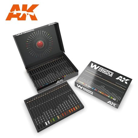AK Interactive AK10047 Weathering Pencils Deluxe Edition Box (37 Waterpencil Colors)