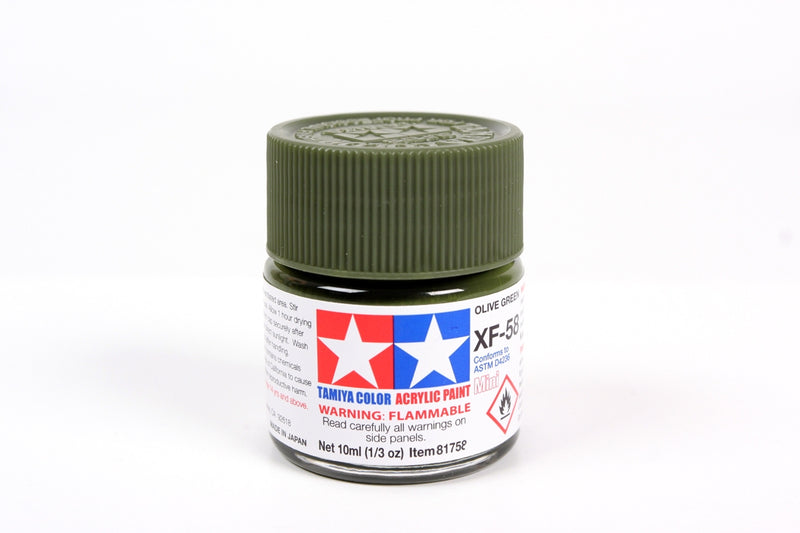 Tamiya Color Acrylic Paint Mini (Flat) (81701-81793)