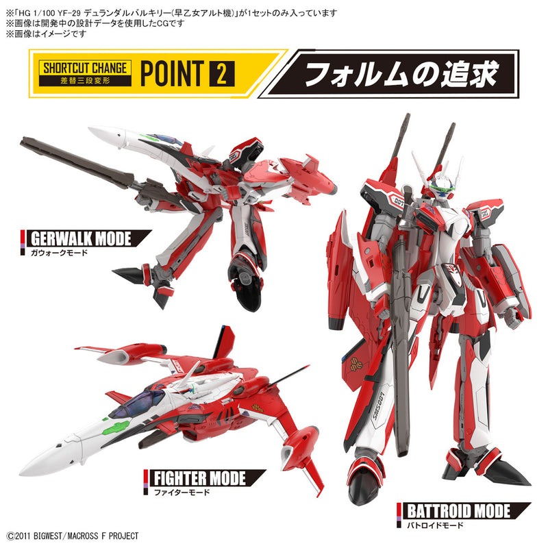 HG YF-29 Durandal Valkyrie (Saotome Alto Ver) (High Grade Macross Frontier 1/100)