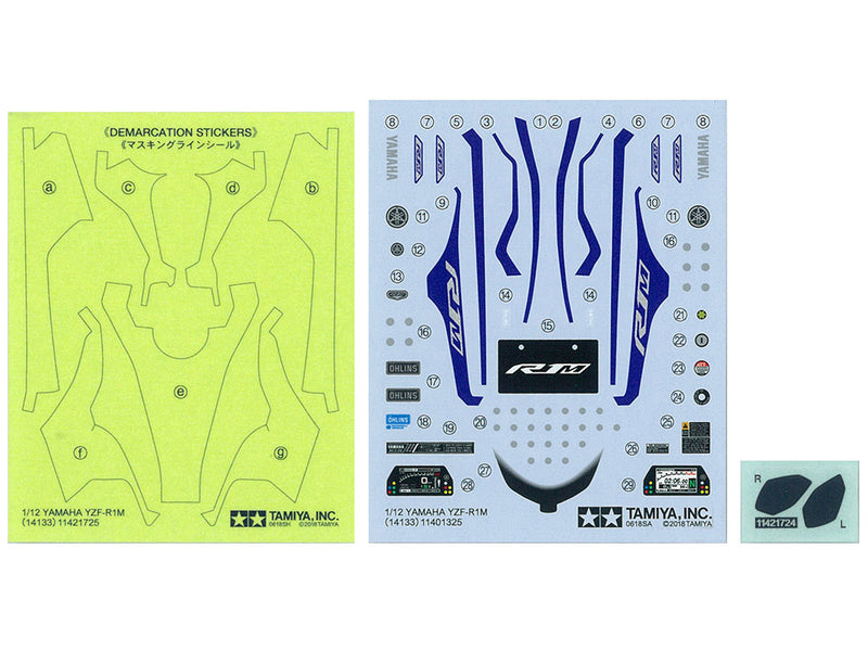 1/12 Yamaha YZF-R1M (Tamiya Motorcycle Series 133)