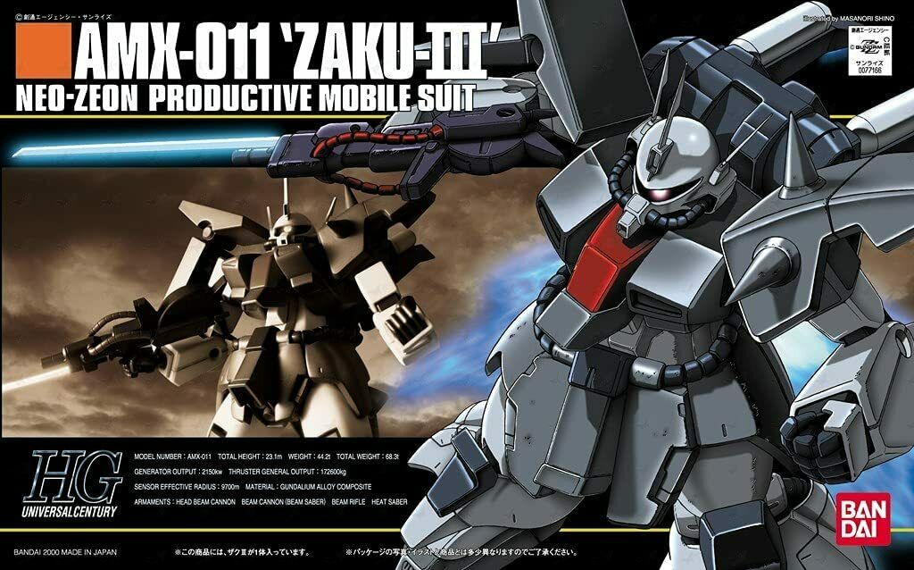 HGUC AMX-011 Zaku III (High Grade Mobile Suit ZZ Gundam 1/144)
