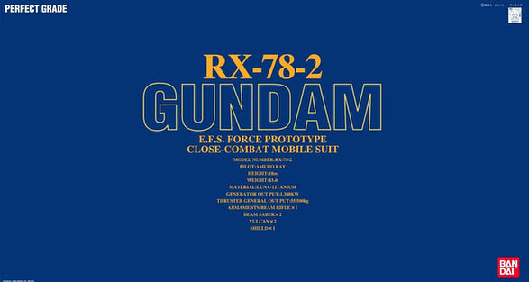 Perfect Grade (PG) 1/60 RX-78-2 Gundam