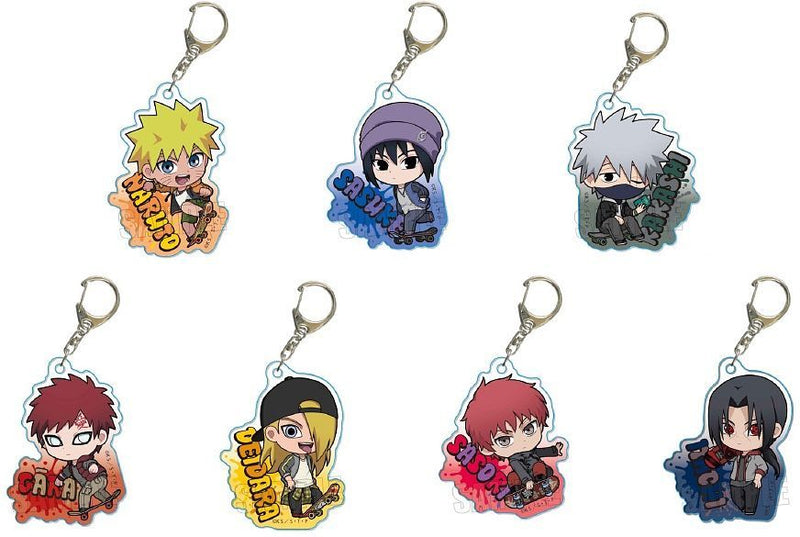 Naruto Shippuden: Trading Acrylic Keyholder - Skater Ver Deforme (7 design, Blind Box)