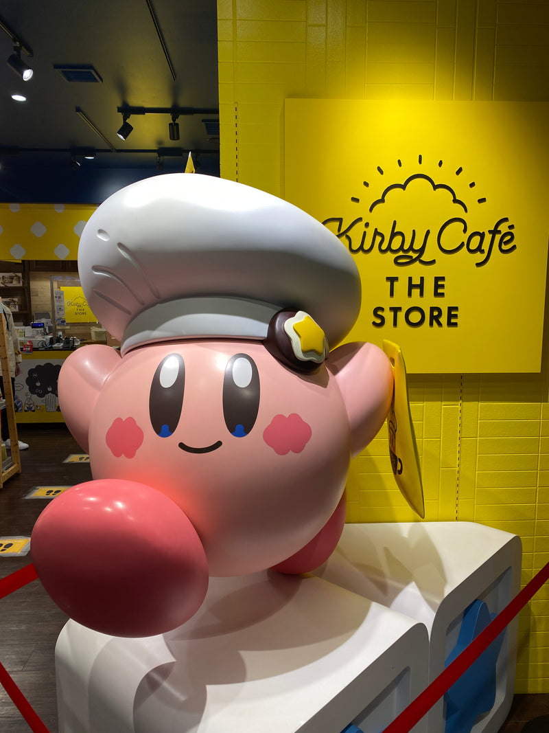 Kirby Cafe - Large cotton tote bag - Omurice/Winter