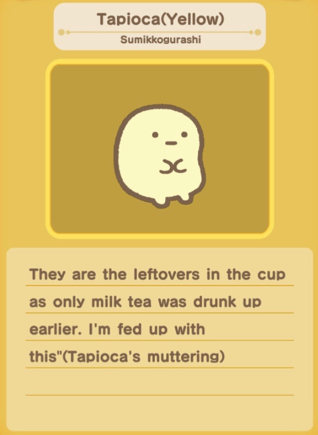 Sumikko Gurashi Mini Mascot - Yellow Tapioca