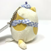 Sumikko Gurashi charm - Shirokuma with checkers scarf