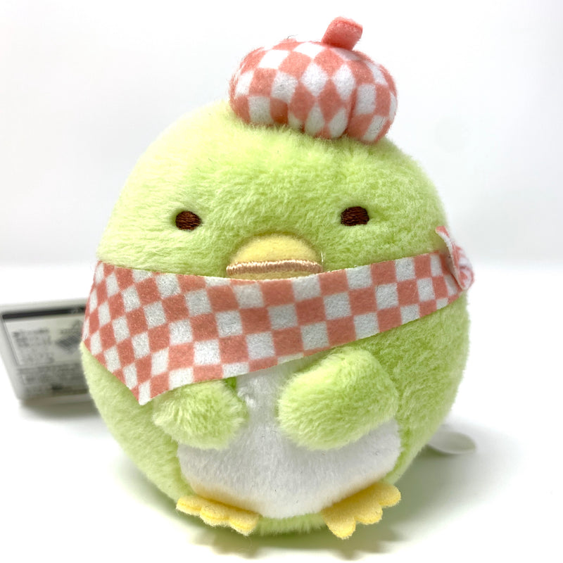 Sumikko Gurashi charm - Penguin (?) with checkers scarf
