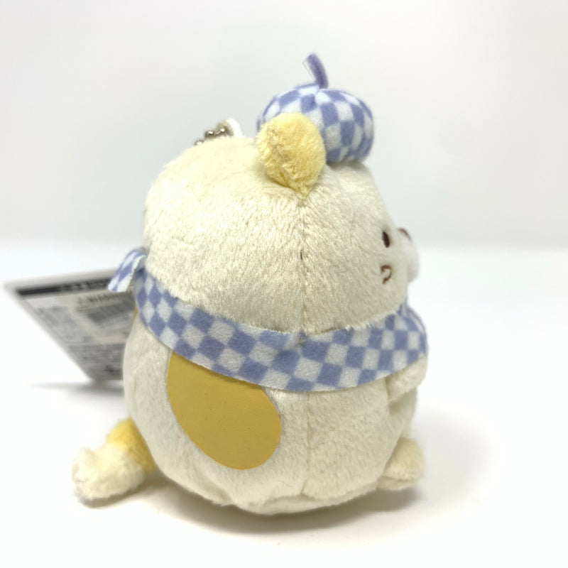 Sumikko Gurashi charm - Shirokuma with checkers scarf