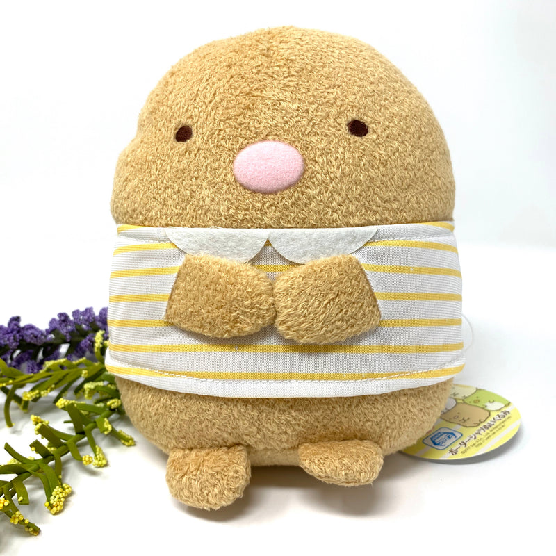 Sumikko Gurashi - Tonkatsu in yellow stripe tee