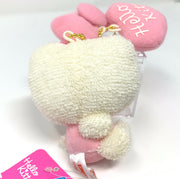 Hello Kitty Mini Mascot with pink heart and ribbon