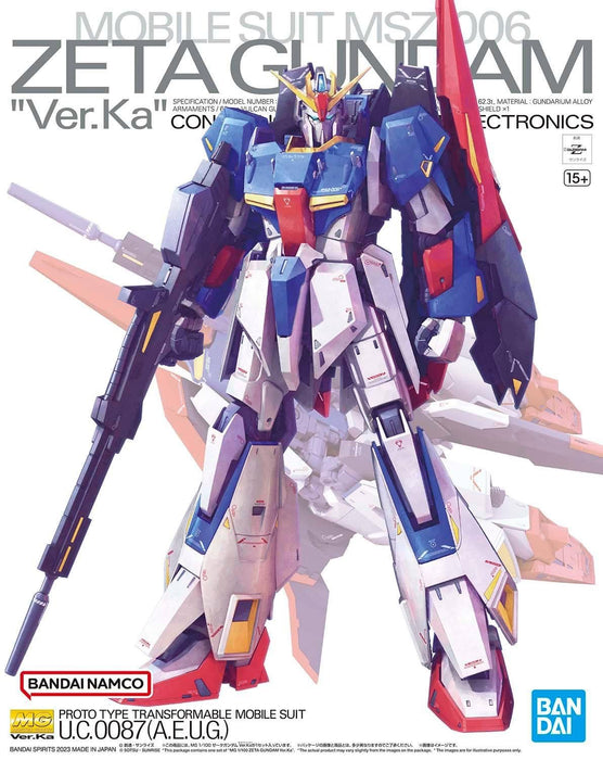 Master Grade (MG) 1/100 MSZ-006 Zeta Gundam Ver.Ka