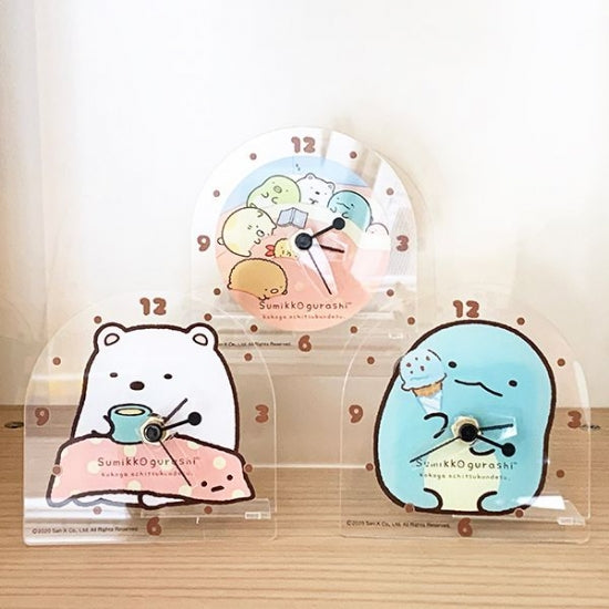Sumikko Gurashi Acrylic Clock - Tokage (Dinosaur)
