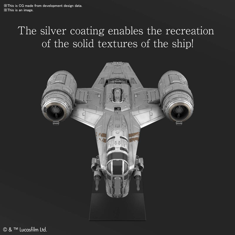 Star Wars Vehicle Model EX018 Razor Crest (Silver Coating Ver.)
