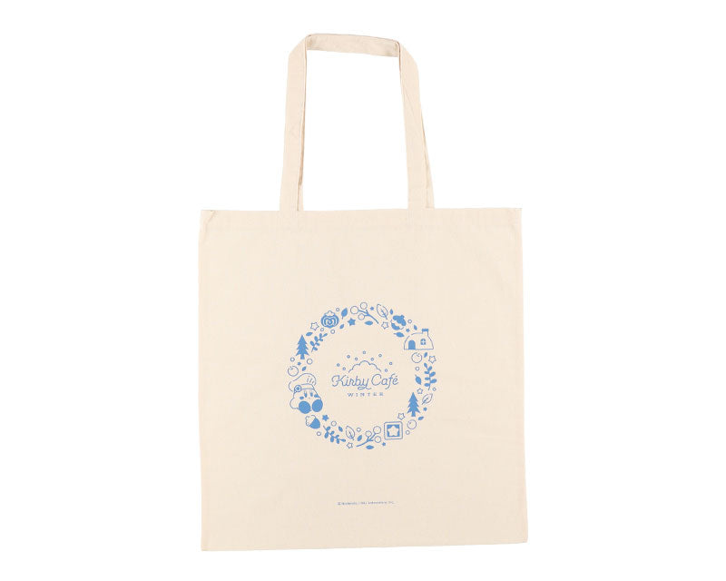 Kirby Cafe - Large cotton tote bag - Omurice/Winter
